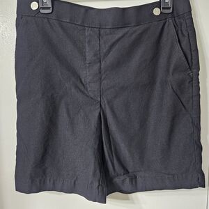 Women's black Ragaella 12 large dressy casual stretchy elastic shorts